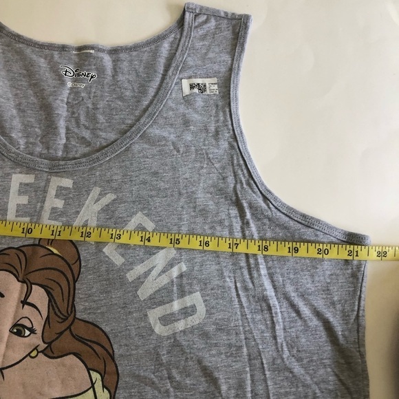 Disney Women’s Bell Graphic Print My Weekend Is Booked Cotton Tank Top Size 2XL - Picture 6 of 9